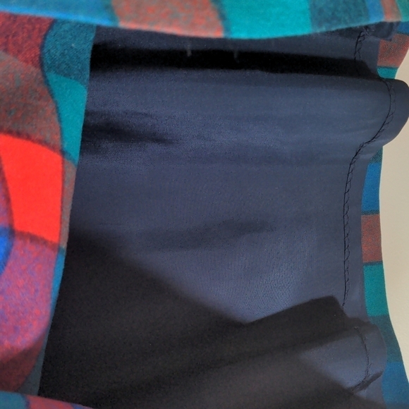 VINTAGE Pendleton Virgin Wool Checkered Plaid Midi Skirt - Picture 4 of 8